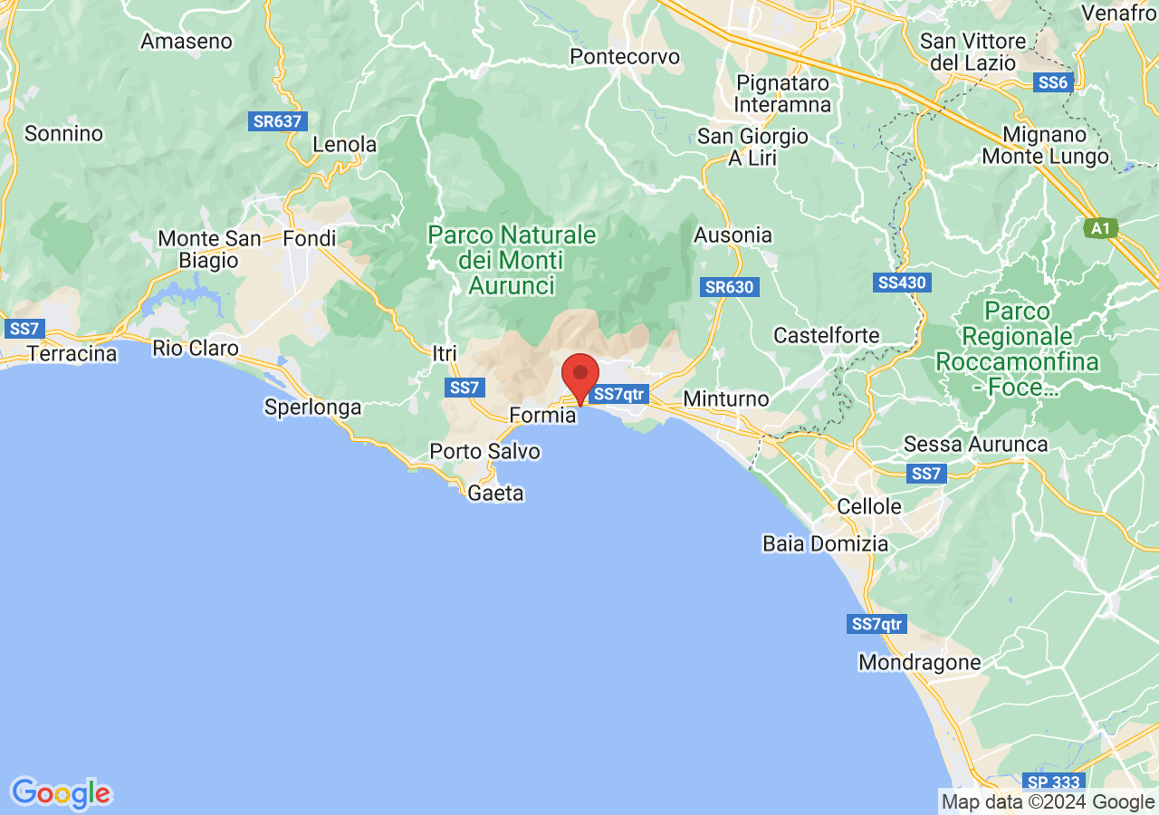 Mappa di Tomba di Cicerone e aree archeologiche - Formia