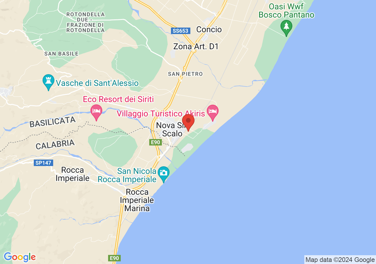 Mappa di Torre Bollita - Nova Siri