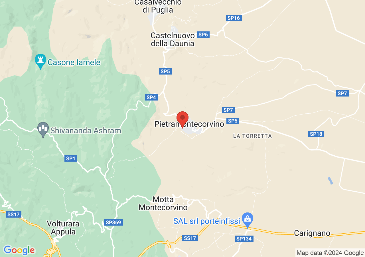 Mappa di Torre normanna di Pietramontecorvino