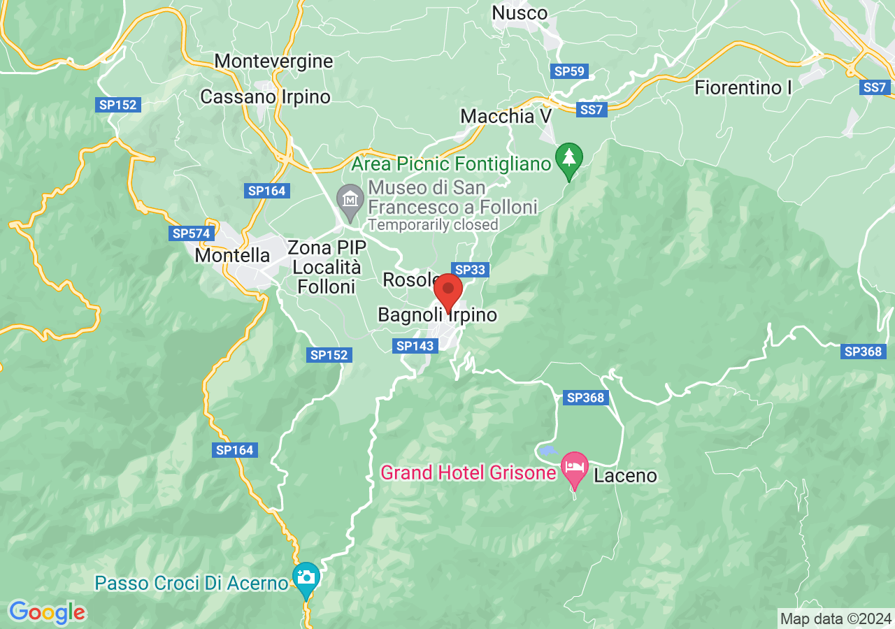 Mappa di Trekking e canyoning nella fiumara di Tannera - Bagnoli Irpino