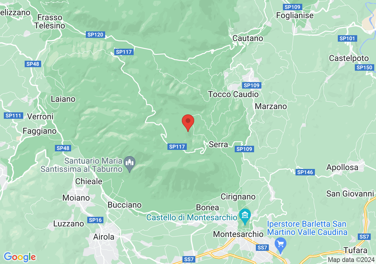Mappa di Via Francigena del Taburno