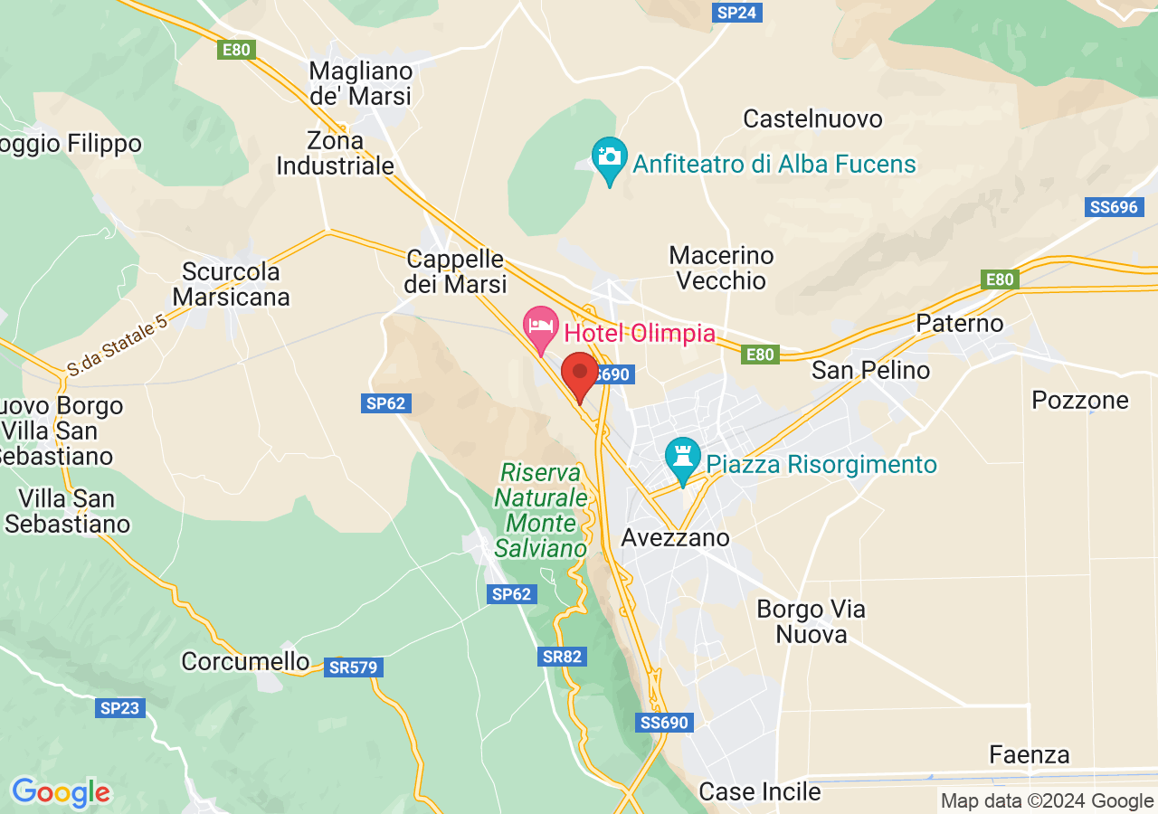Mappa di Villa Romana - Avezzano