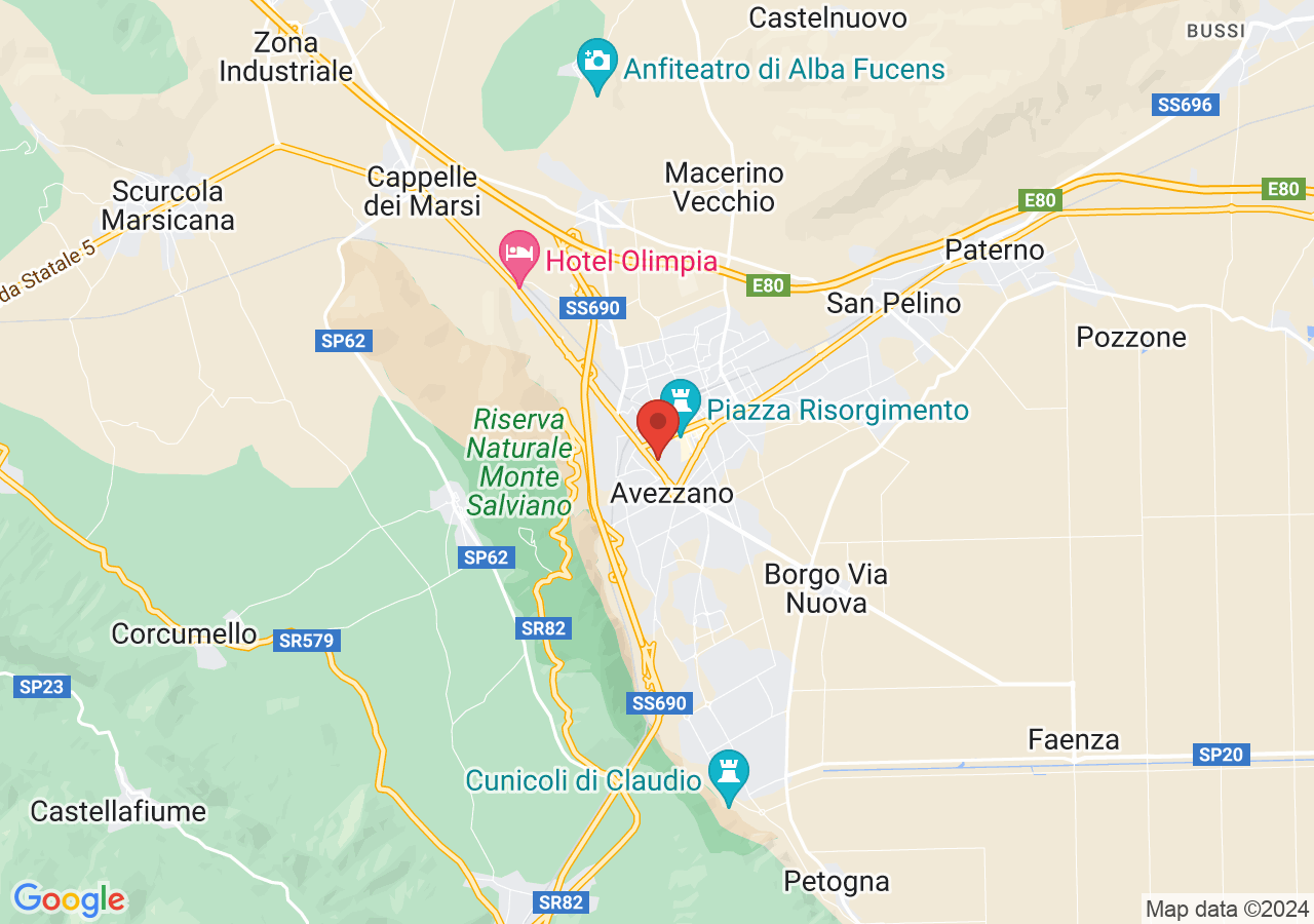 Mappa di Villa Torlonia e Museo della Civiltà contadina e pastorale