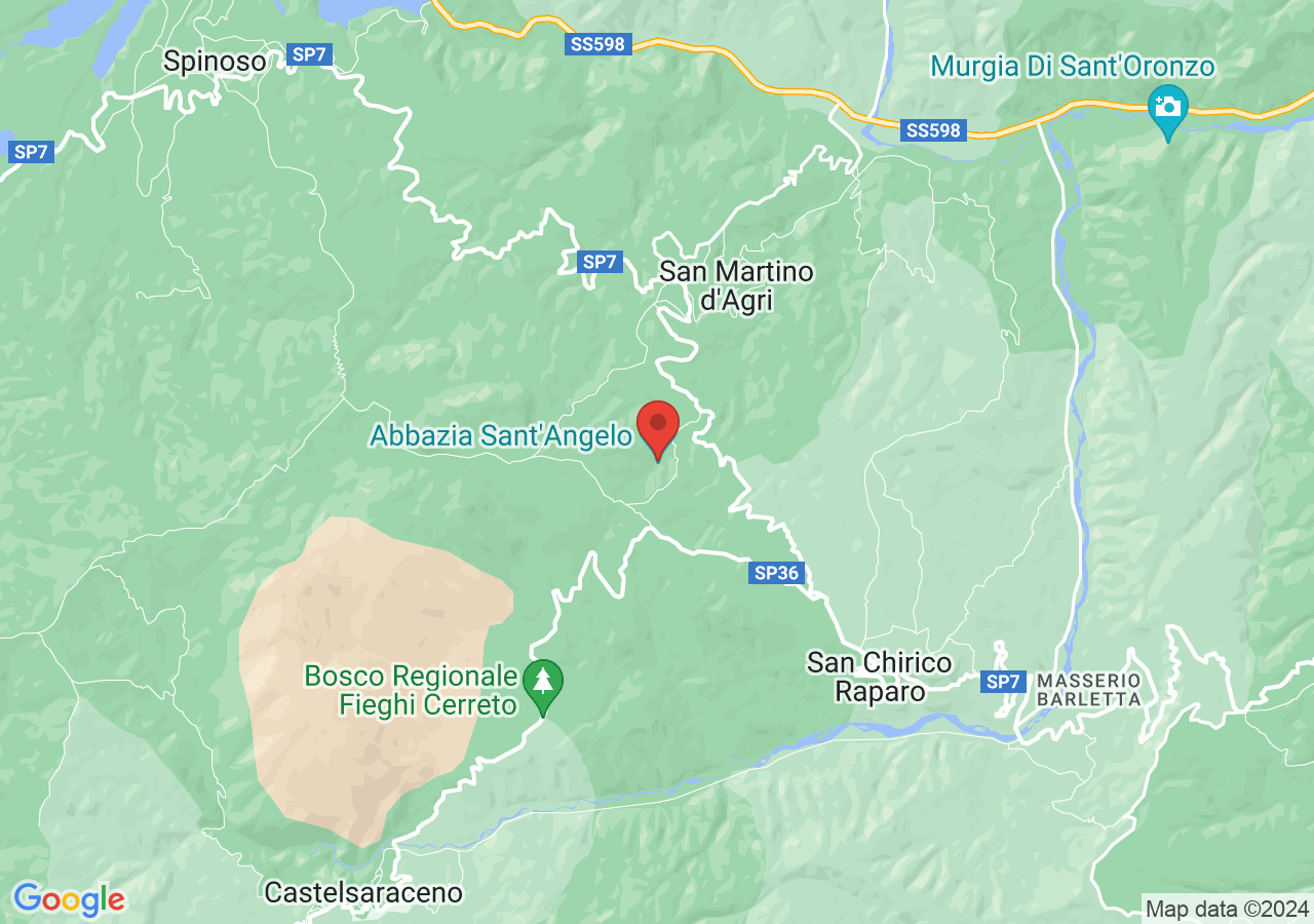 Mappa di Abbazia di Sant'Angelo al Monte Raparo
