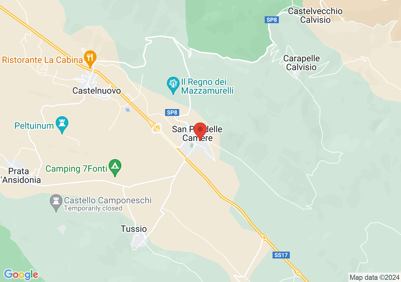 Mappa di Area archeologica di Peltuinum
