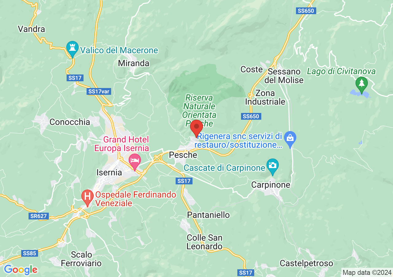 Mappa di Castello normanno di Pesche