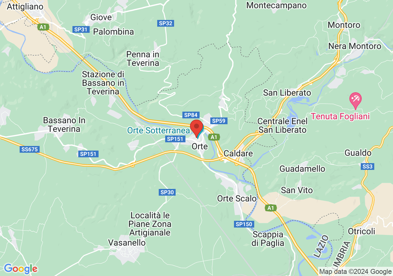 Mappa di Concattedrale di Santa Maria Assunta ad Orte