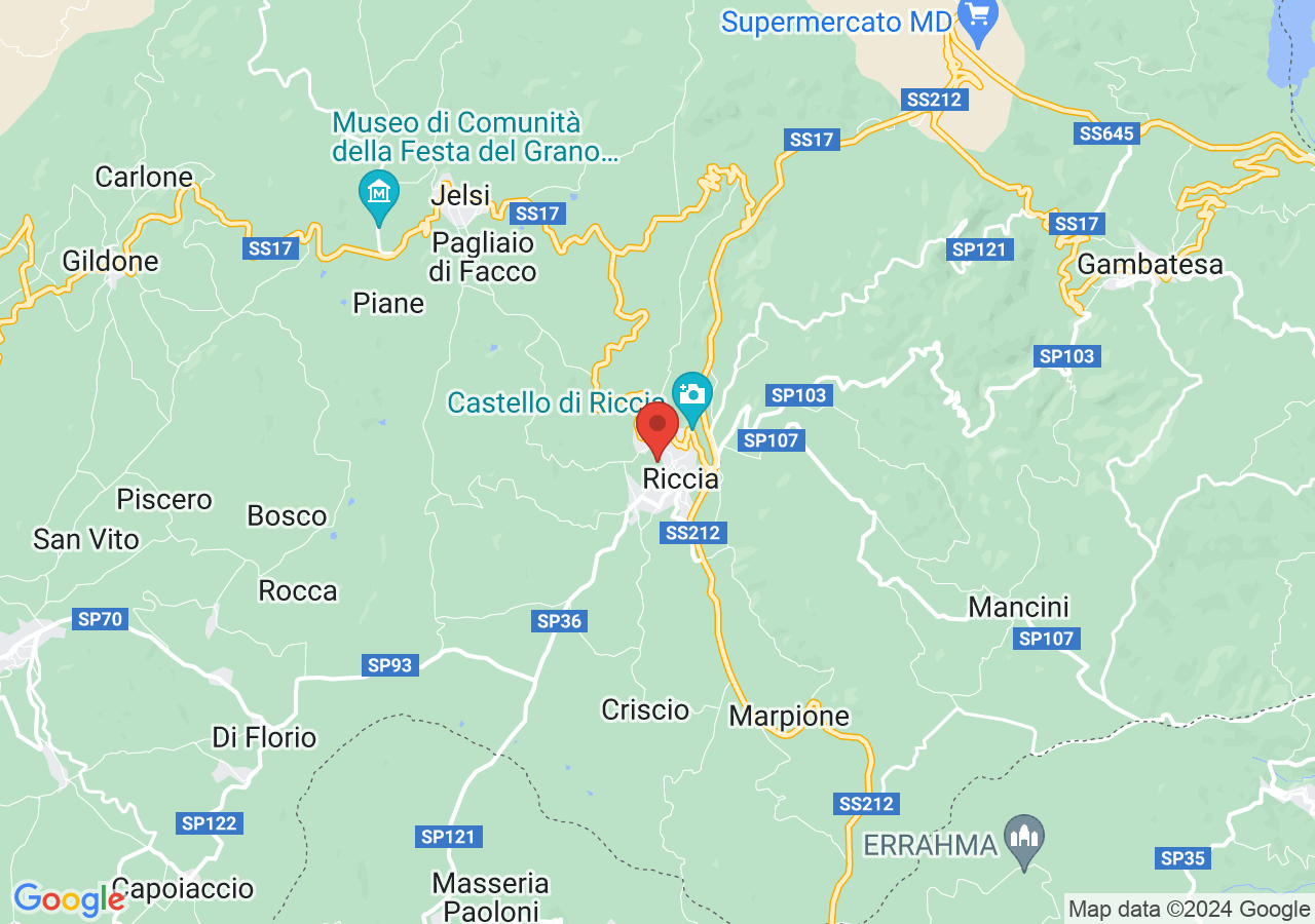 Mappa di Festa dell'uva di Riccia