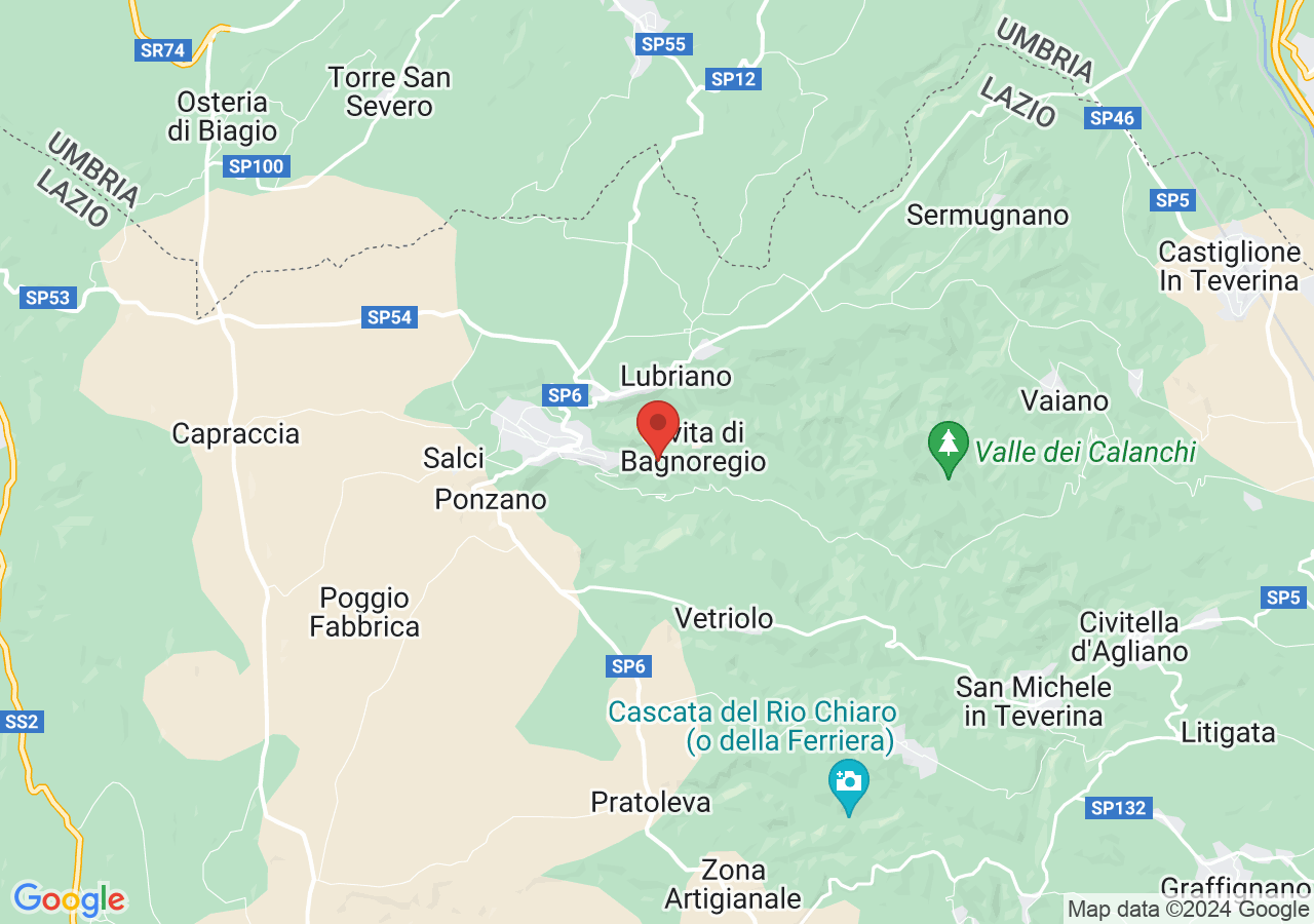 Mappa di Grotta di San Bonaventura