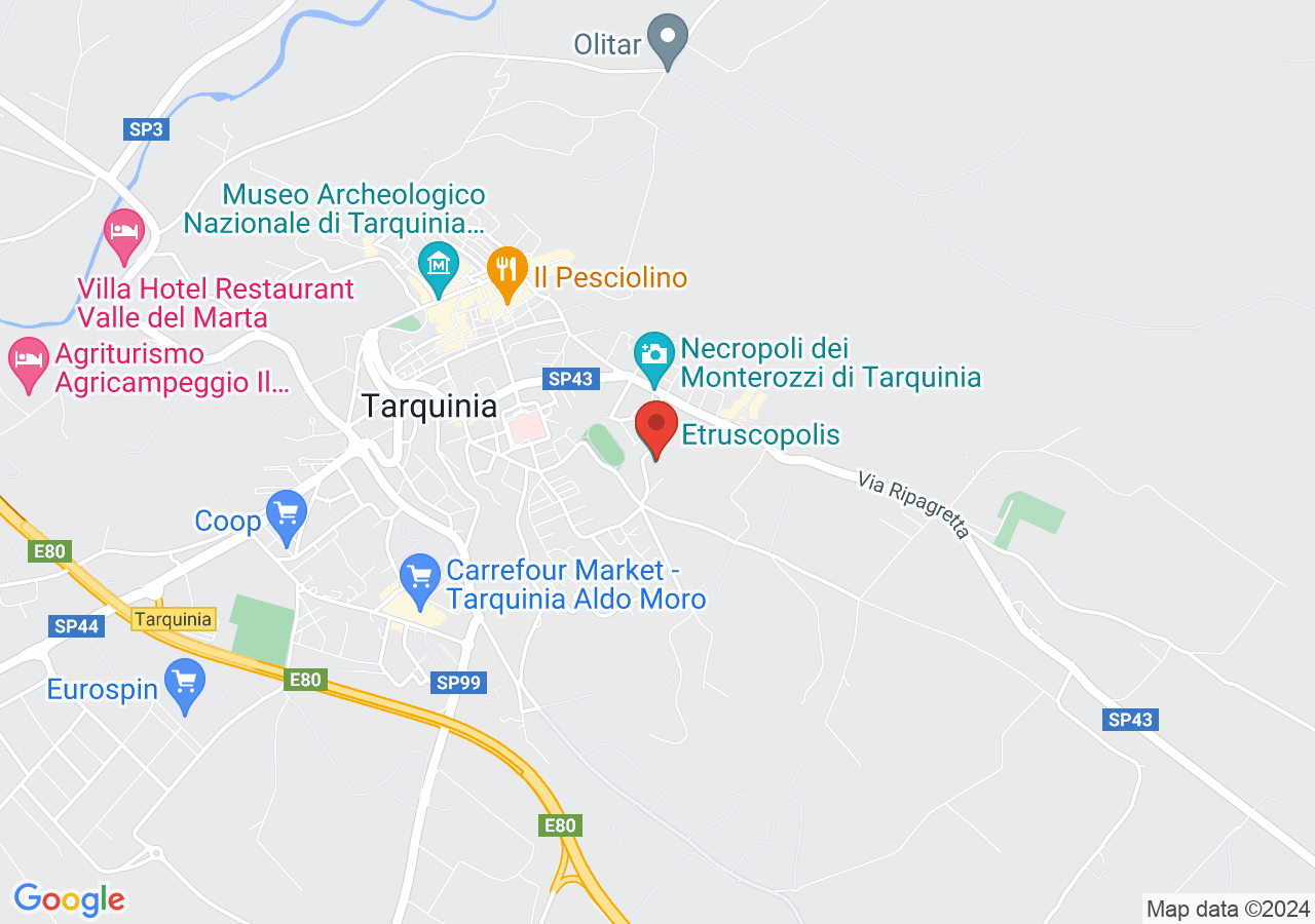 Mappa di Museo Etruscopolis