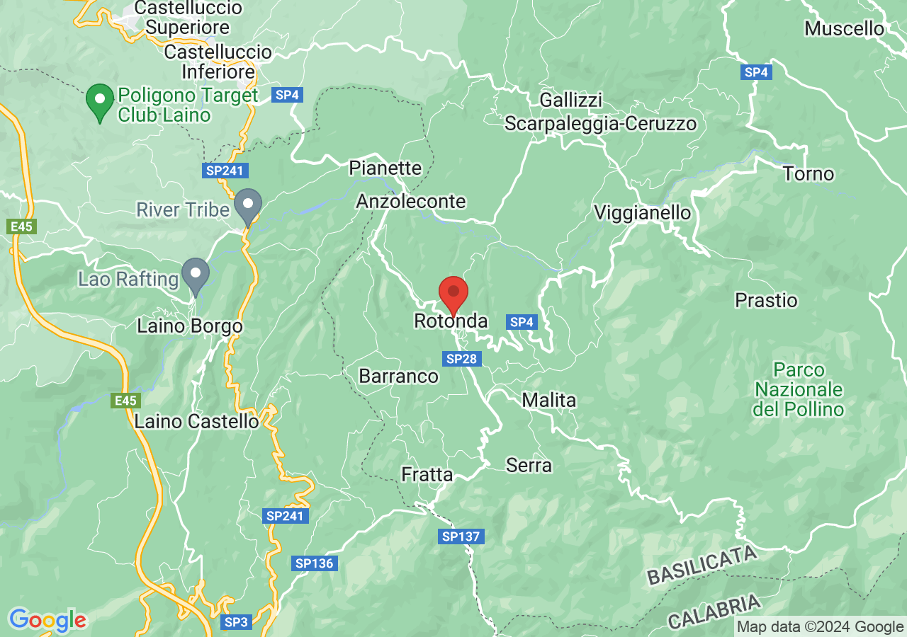 Mappa di Museo paleontologico e naturale del Pollino