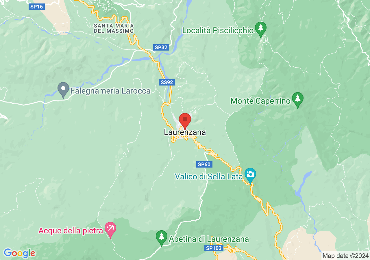 Mappa di Nuglia di Laurenzana
