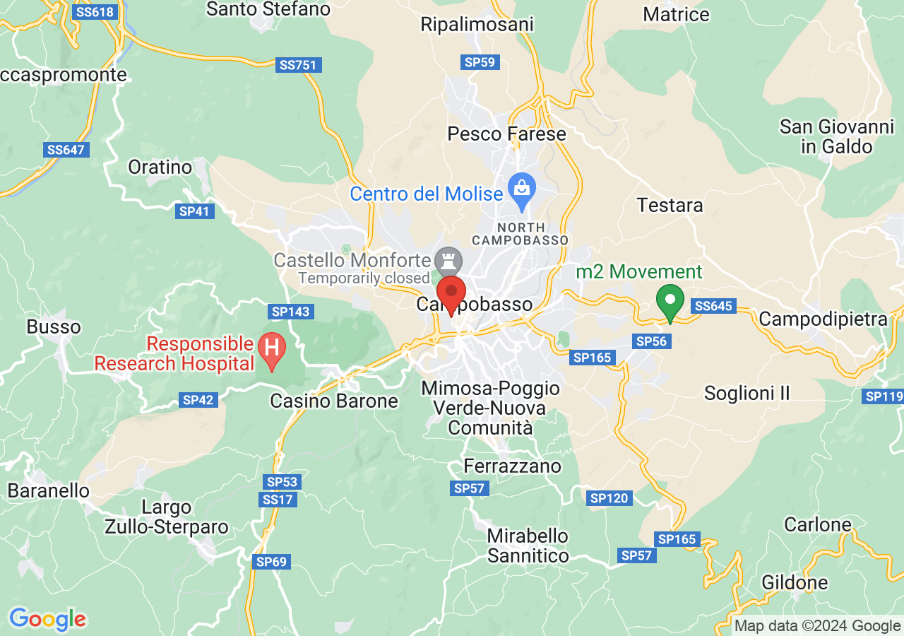 Mappa di Palazzo ex-GIL