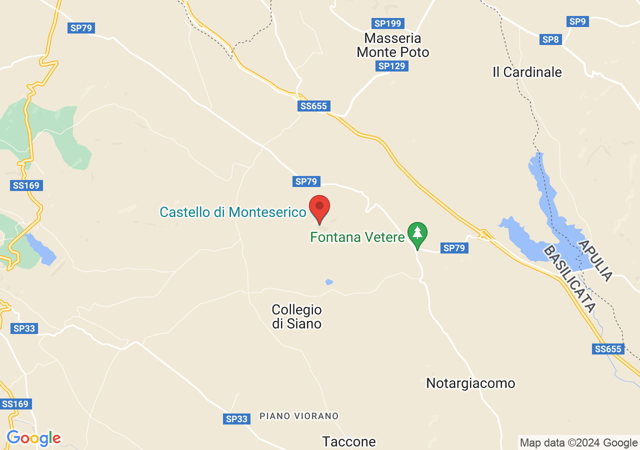 Mappa di Parapendio dal Castello di Monteserico
