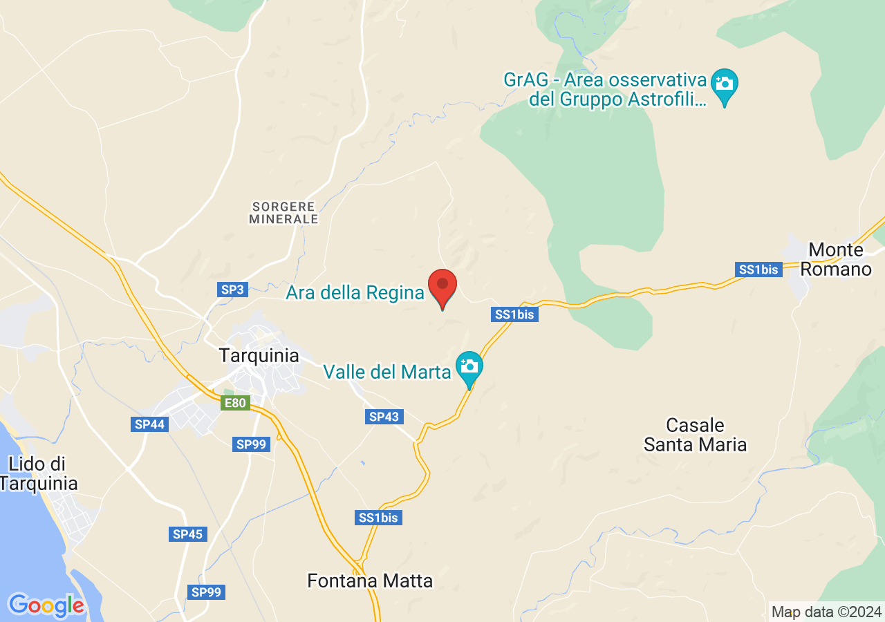 Mappa di Santuario Ara della Regina
