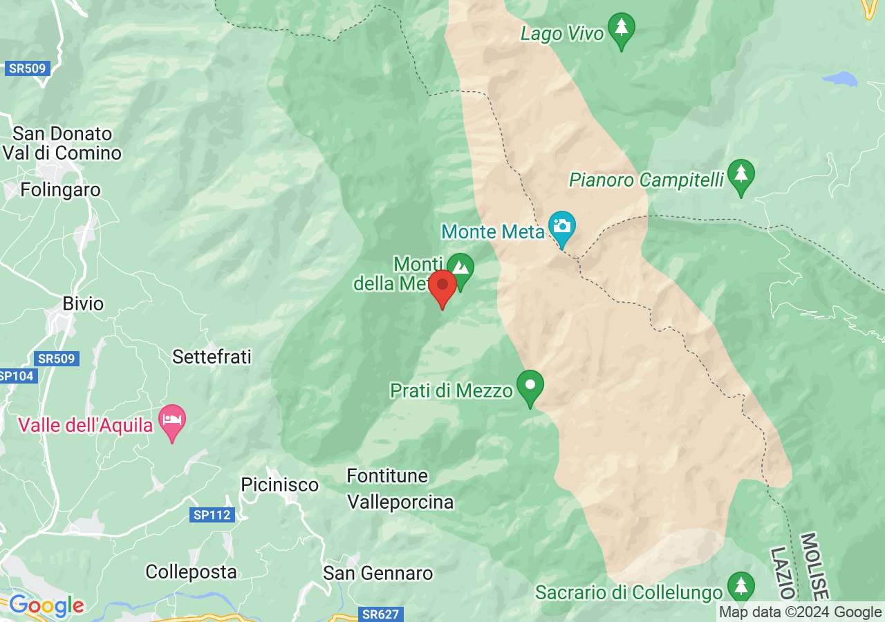 Mappa di Santuario della Madonna di Canneto