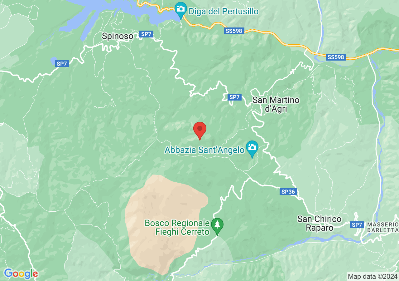 Mappa di Trekking Monte Raparello