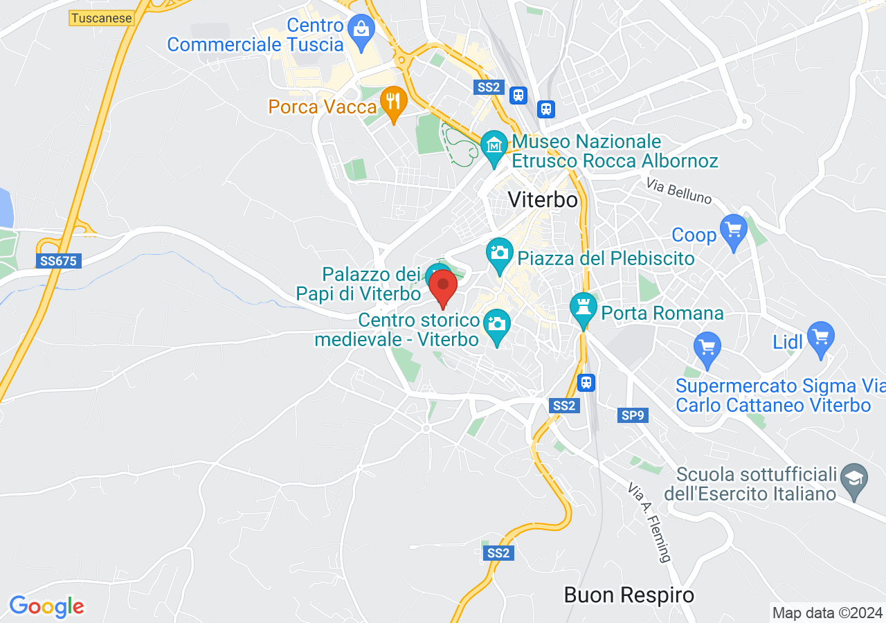 Mappa di Tuscia Film Fest