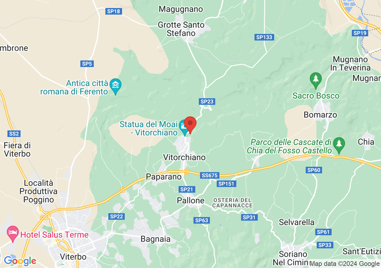 Mappa di Valle delle sculture