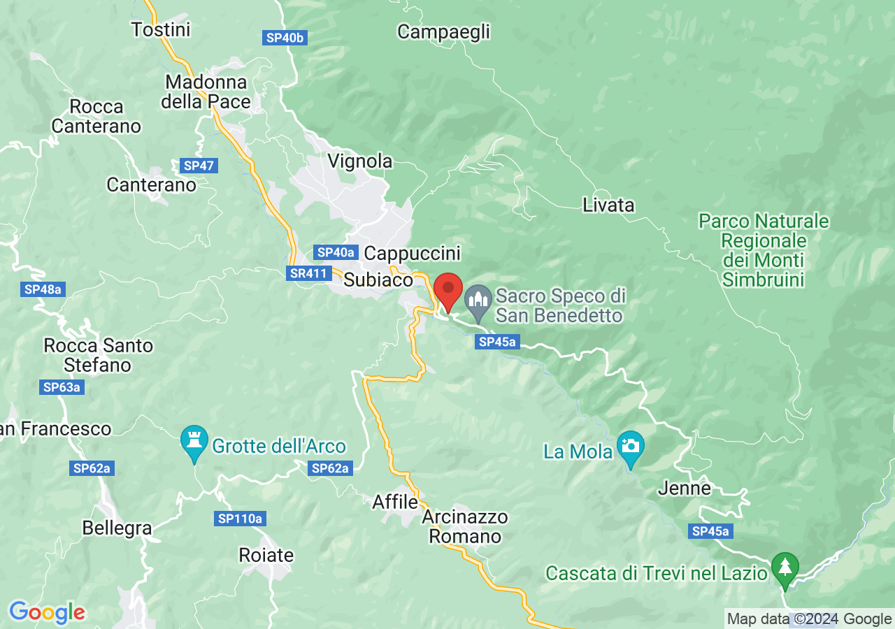 Mappa di Via dei Monasteri